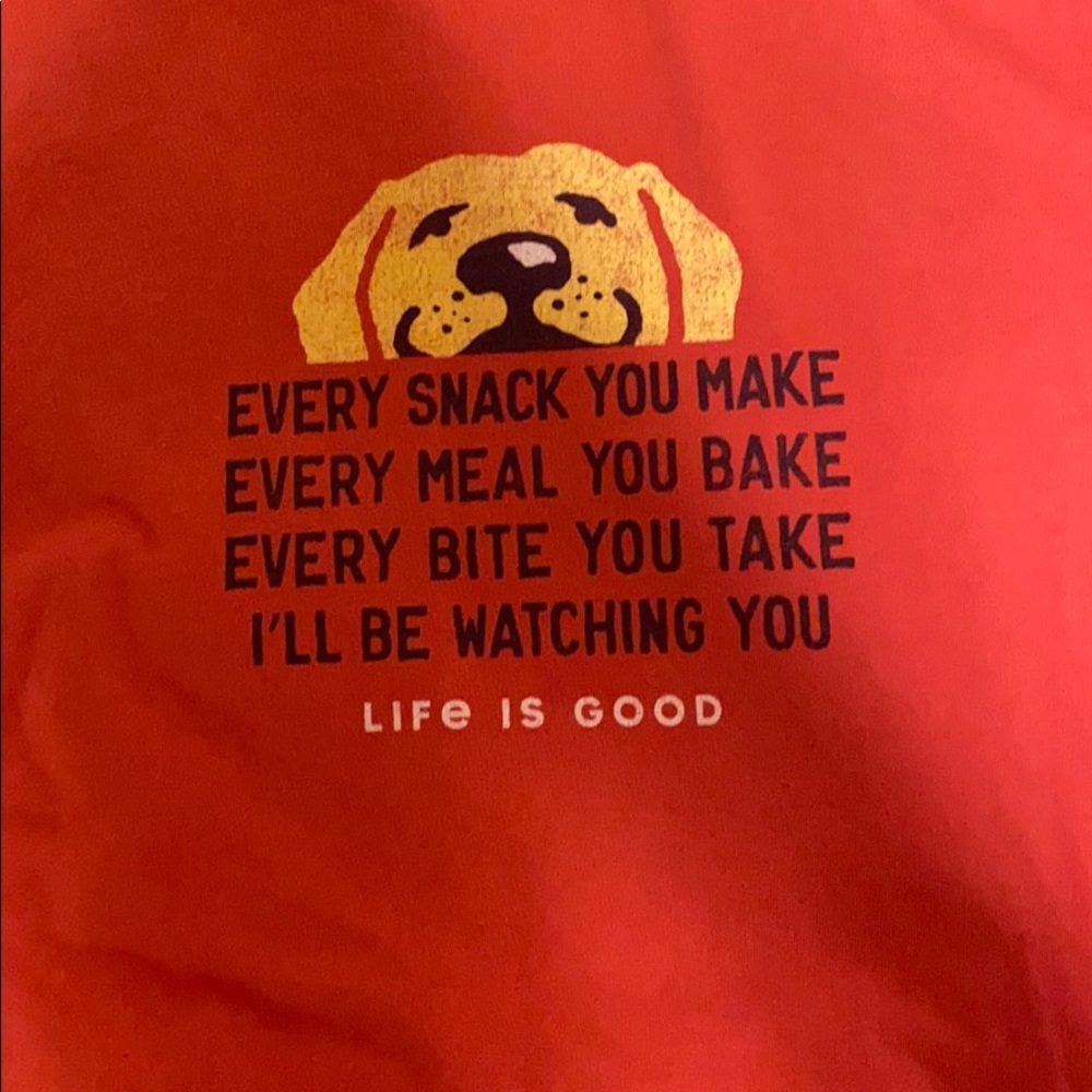 life is good red t-shirt